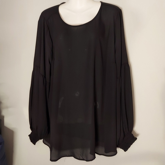 torrid Tops - Torrid Georgette Blouson Sleeve Blouse